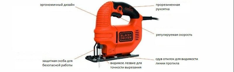 Электролобзик Black&Decker KS501