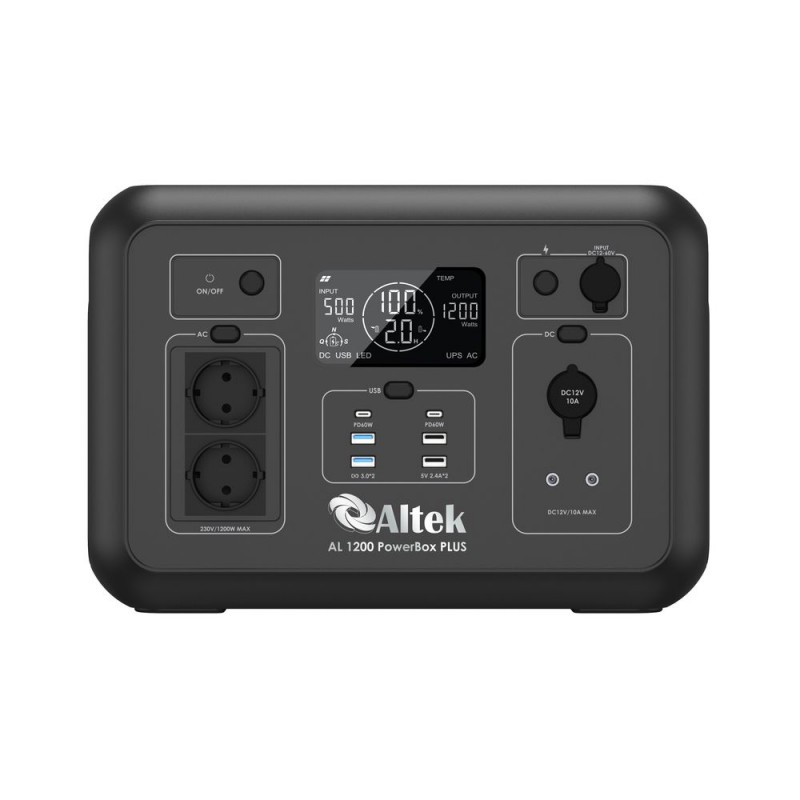 Портативна зарядна станція ALTEK AL 1200 PowerBox PLUS (1008 Вт·г)